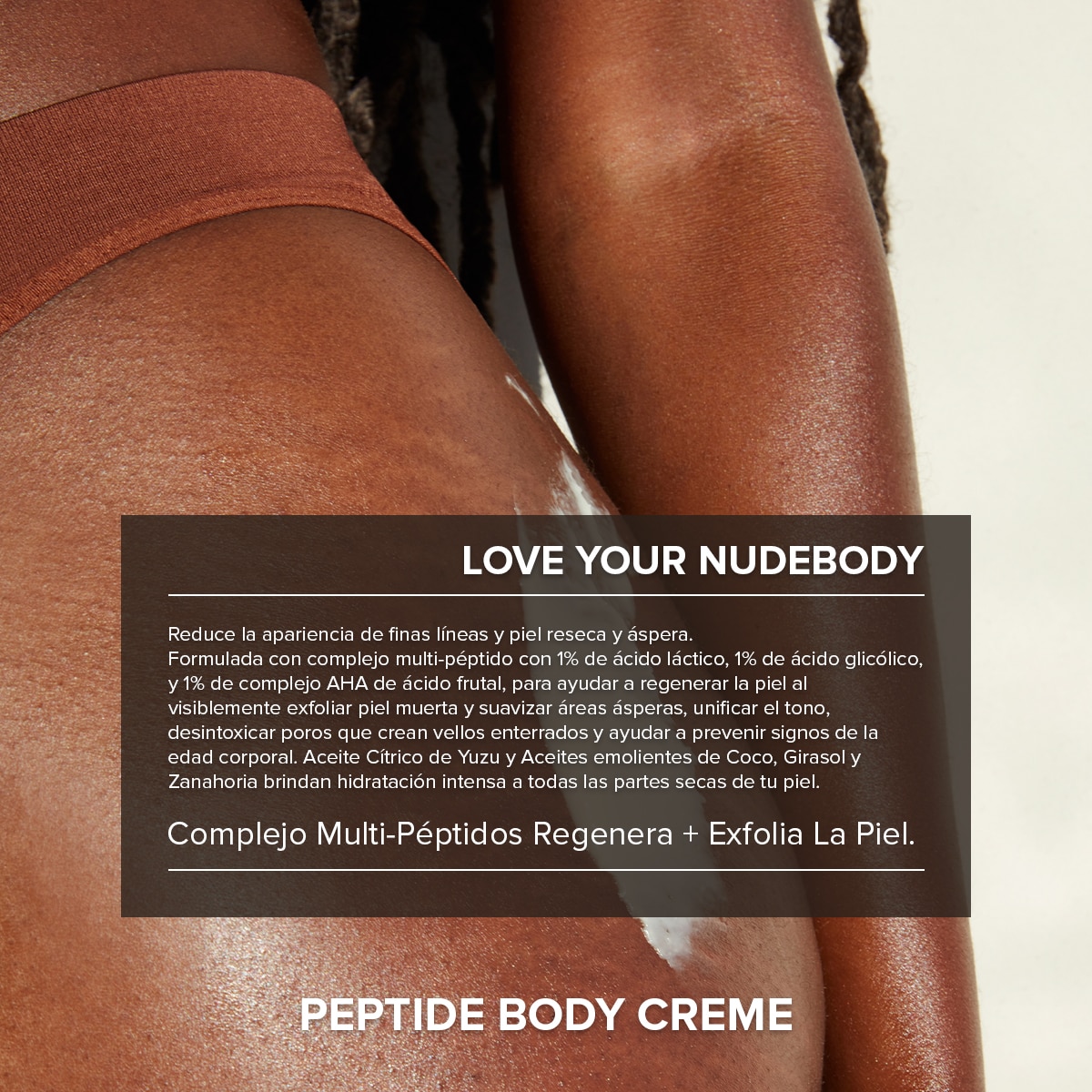 NUDEBODY PEPTIDE BODY CREME (CREMA HIDRATANTE PARA EL CUERPO)